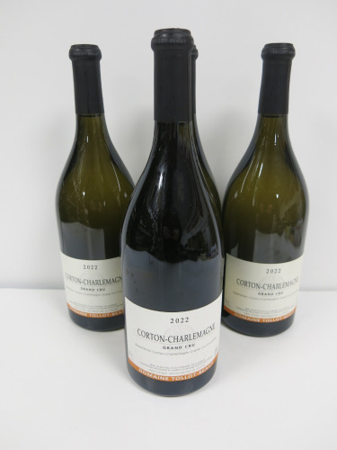 4 x Bottles of Domaine Tollot-Beaut Corton Charlemagne Grand Cru White Wine, 2022, 750ml.