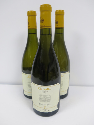 3 x Bottles of Antinori Castello Della Sala Cervaro Sala White Wine, 2022, 750ml.
