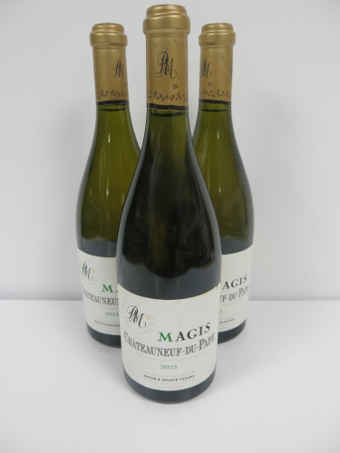 3 x Bottles of Rotem & Mounir Saouma Magis Chateauneuf du Pape White Wine, 2021, 750ml.