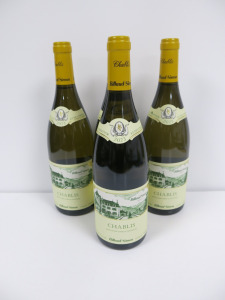 4 x Bottles of Billaud Simon Chablis White Wine, 2023, 750ml.