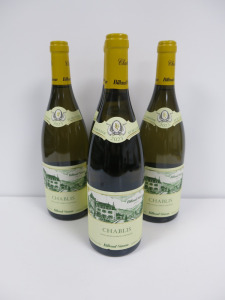 4 x Bottles of Billaud Simon Chablis White Wine, 2023, 750ml.