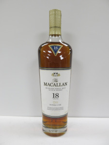 Bottle of The Macallan Double Cask Highland Single Malt Scotch Whisky, 18 Years Old, 2023 Release, 70cl.