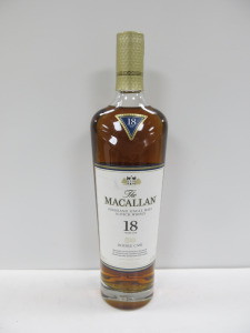 Bottle of The Macallan Double Cask Highland Single Malt Scotch Whisky, 18 Years Old, 2023 Release, 70cl.