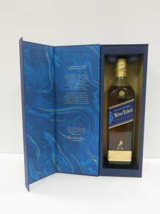 Bottle of Johnnie Walker Blue Label Blended Scotch Whisky, 70cl. Comes in Gift Box.