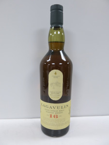 Bottle of Lagavulin Islay Single Malt Scotch Whisky, Aged 16 Years, 70cl.