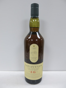 Bottle of Lagavulin Islay Single Malt Scotch Whisky, Aged 16 Years, 70cl.