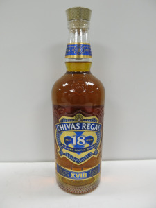 Bottle of Chivas Regal Blended Scotch Whisky, Aged 18 Years, 70cl.