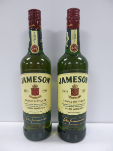 2 x Bottles of Jameson Tripe Distilled Irish Whiskey, 70cl. NOTE: bottle appears new but plastic seal removed.