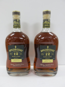 2 x Bottles of Appleton Estate Rare Casks Jamaica Rum, Aged 12 Years, 70cl.