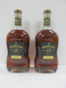 2 x Bottles of Appleton Estate Rare Casks Jamaica Rum, Aged 12 Years, 70cl.