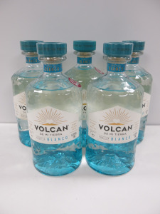 5 x Bottles of Volcan De Mi Tierra Blanco Tequila, 700ml.