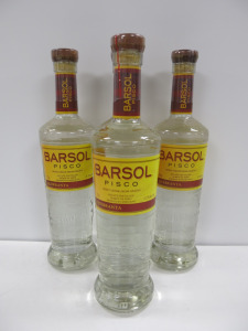 4 x Bottles of Quebranta Barsol Pisco, 700ml.