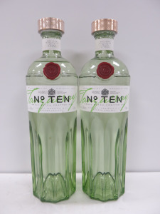 2 x Bottles of Tanqueray No.Ten Gin, 700ml.