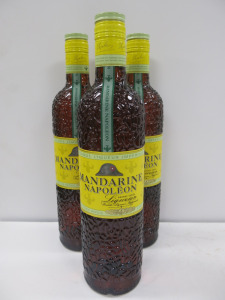 3 x Bottles of Mandarine Napoleon Grande Cuvee Liqueur, 700ml.