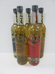 5 x Bottles of Calle 23 Tequila to Include: 1 x Blanco, 1 x Reposado & 3 x Anejo, 700ml.