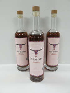 4 x Bottles of Ojo De Dios Mezcal Odd Hibiscus, 700ml.