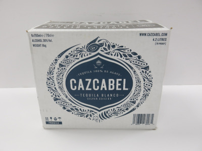 6 x Bottles of Cazacabel Silver Edition Blanco Tequila, 700ml.