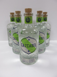 6 x Bottles of Cazacabel Coconut Liqueur with Blanco Tequila, 700ml.