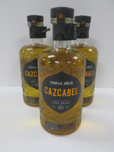 3 x Bottles of Cazacabel Teqila Anejo. 700ml.