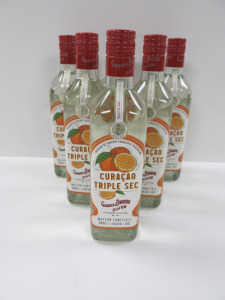 6 x Bottles of Gabriel Boudier Curacao Triple Sec Liqueur, 500ml.