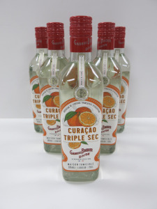 6 x Bottles of Gabriel Boudier Curacao Triple Sec Liqueur, 500ml.