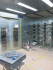 Hi-Tec Dryback Self Contained Galvanised Spray Booth with Extraction, Size H3.2m x 7.1m x 4.1m with Double Doors and LED Lighting. Installed in January 2024. NOTE: to be dismantled and removed by the buyer, extraction hole is to be made good by the buyer. - 3