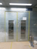 Hi-Tec Dryback Self Contained Galvanised Spray Booth with Extraction, Size H3.2m x 7.1m x 4.1m with Double Doors and LED Lighting. Installed in January 2024. NOTE: to be dismantled and removed by the buyer, extraction hole is to be made good by the buyer. - 7