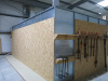 Hi-Tec Dryback Self Contained Galvanised Spray Booth with Extraction, Size H3.2m x 7.1m x 4.1m with Double Doors and LED Lighting. Installed in January 2024. NOTE: to be dismantled and removed by the buyer, extraction hole is to be made good by the buyer. - 9