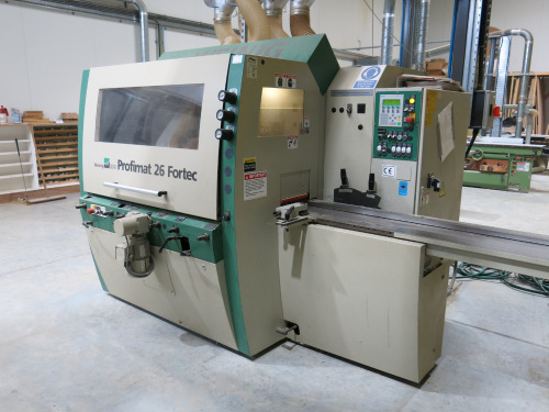 Weinig Profimat 26 Fortec 5 Head Profile Cutter with Simatic OP7 Digital Controls. Running Hours 757.4 Hours. With Additional Tooling.