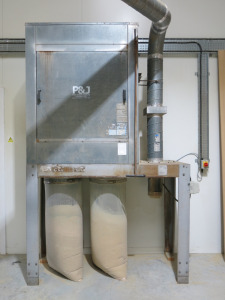 P&J 2 Bag Dust Extractor, S/N ST9853.