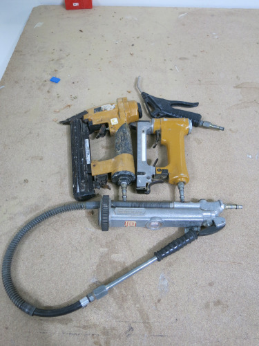 4 x Air Tools to Include: 2 x Nail Guns, 1 x Tyre Inflator & 1 x Air Blower.