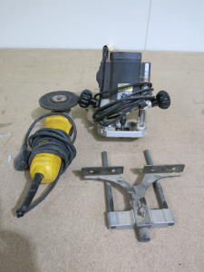 DeWalt D28128 4" Angle Grinder 240v & Elu Plunge Router.