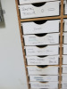 66 x Drawer Custom Made Accessory Parts Drawer Unit with Contents. Size 8' x 3'6". NOTE: missing 6 x draws (As Viewed). - 3