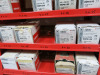3 x Red Multi Shelf Storage Accessory Parts Racks, 1 with 10 Drawers, with at Least 50 x Boxes of Assorted Screws and Other Contents (As Viewed). - 5