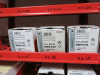 3 x Red Multi Shelf Storage Accessory Parts Racks, 1 with 10 Drawers, with at Least 50 x Boxes of Assorted Screws and Other Contents (As Viewed). - 6