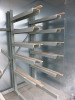 2 x 3 x 6 Arm Sections of Heavy Duty Cantelever Racking. Size H207 x W347cm (Located in Spray Booth). - 4