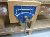 8' x 4' Timber Workbench with Fitted Record Wood Vice & Shelves Under. - 2