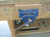 10' x 4' Timber Workbench with Fitted Record Wood Vice & Shelves Under. - 2