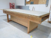 10' x 4' Timber Workbench with Fitted Record Wood Vice & Shelves Under. - 3