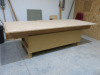 10' x 4' Timber Workbench with Fitted Record Wood Vice & Shelves Under. - 2