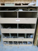 Rack Containing Large Quantity of Sprung, Unsprung & Soft Close, 110 Degree Cabinet Hinges.