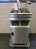 Valentine Electric Double Well Twin Basket Deep Fat Fryer, Model EVO-VC2200TP, S/N 047668, DOM 08/2021, 3 Phase. Comes with 2 Baskets.