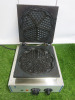 Royal Catering Waffle Maker, Model RCWM-1500-H. Size H24cm, W30cm & D33cm. - 4