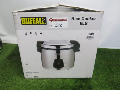 Boxed/New Buffalo 6Lt Rice Cooker, Model J300.