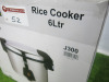 Boxed/New Buffalo 6Lt Rice Cooker, Model J300. - 4