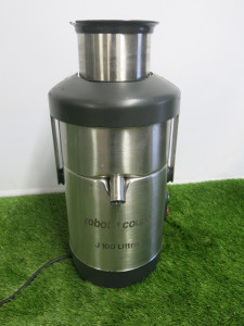 Robot Coupe Automatic Juicer, Model J100 Ultra. Size H49cm. NOTE: missing drip tray & pulp container.