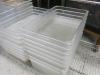 135 x Assorted Sized Cambro GN Containers, Lids & Drain Shelfs to Include: 70 x Assorted Sized Containers, 50 x Assorted Lids & 15 x Assorted Sized Gastronorm Tray Drain Shelfs. - 9