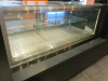 CED Fabrications Refrigerated Glass Fronted Serve Over Display with 2 Doors at The Rear & 2 Glass Shelves, Model GD 15, S/N 244370, DOM 10/2021. Size H104 x W150 x D75cm. - 2