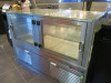 CED Fabrications Refrigerated Glass Fronted Serve Over Display with 2 Doors at The Rear & 2 Glass Shelves, Model GD 15, S/N 244370, DOM 10/2021. Size H104 x W150 x D75cm. - 3