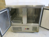 Interlevin Saladette Double Door Under-Counter Refrigerator, Model ESL900. Size H92cm, W90cm & D70cm. - 4